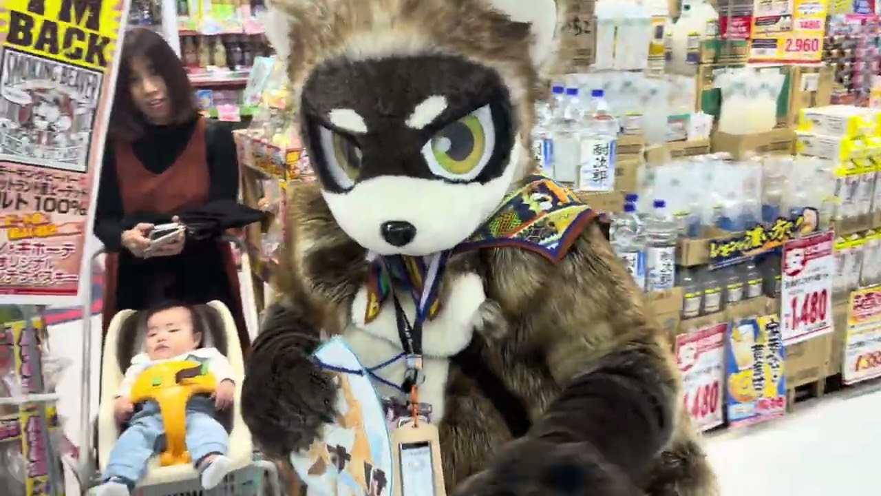 Japan Meeting of Furries 2026 Fursuit Parade inside of MEGA Don Quixote Toyohashi