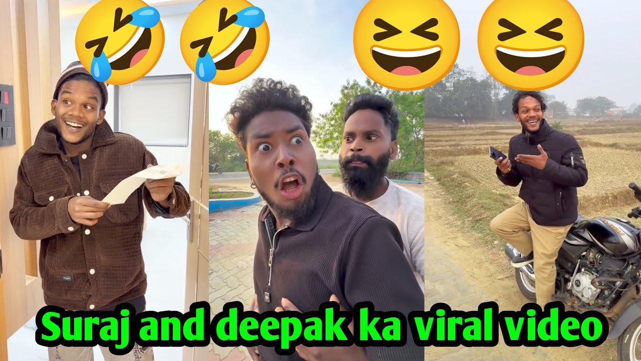 Suraj and deepak ka viral video 🤣😆 || #shortvideo #comedy #trending #funny #funny video #realfools 
