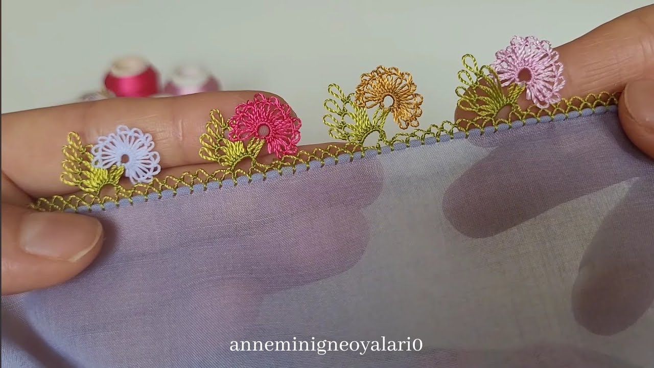 Kolay Gösterişli İğne Oyası Modeli👍💯~annemin iğne oyaları~ #İĞNEOYASI