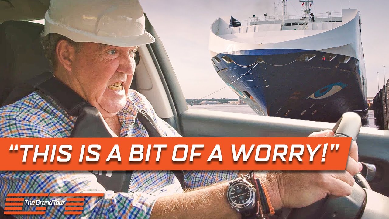 Clarkson Tries to Tow a 13,000 Tonne Freight Ship with a Citro&euml;n C3 | The Grand Tour