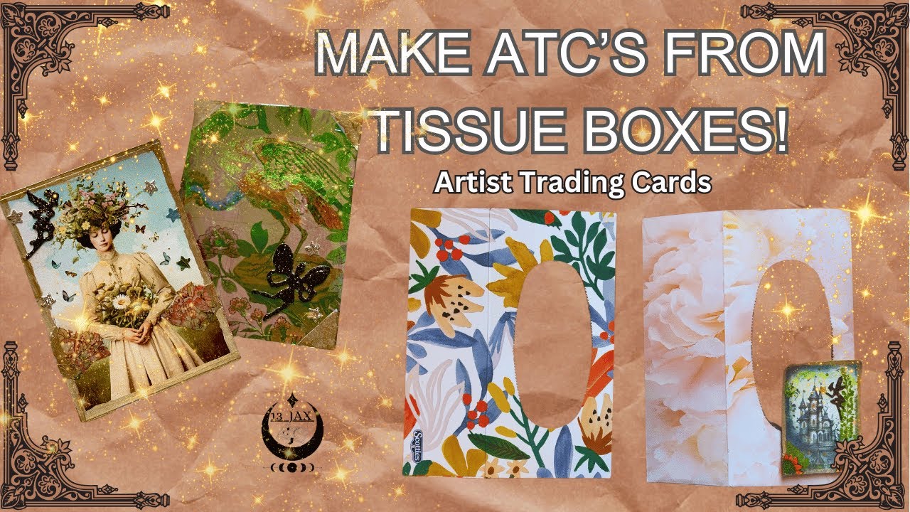 MAKE ATC'S WITH TISSUE BOXES (Artist Trading Cards)
