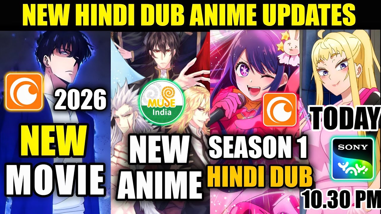 Solo Leaving New Movie In 2026 | New Anime On Muse India & Sony Yay | Oshinoko season 1 Hindi Dub