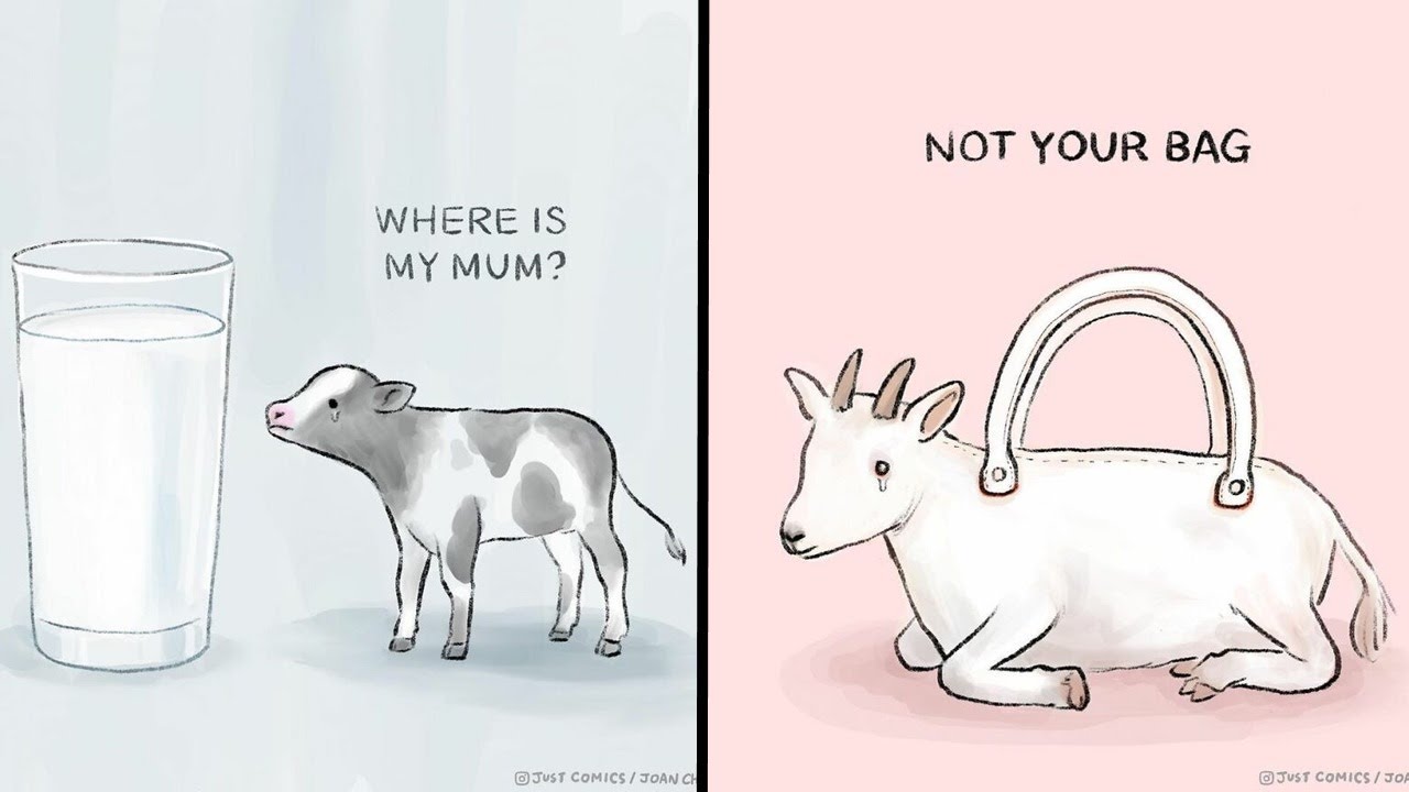 Comics About Factory Farming And Other Forms Of Animal Cruelty By Joan Chan