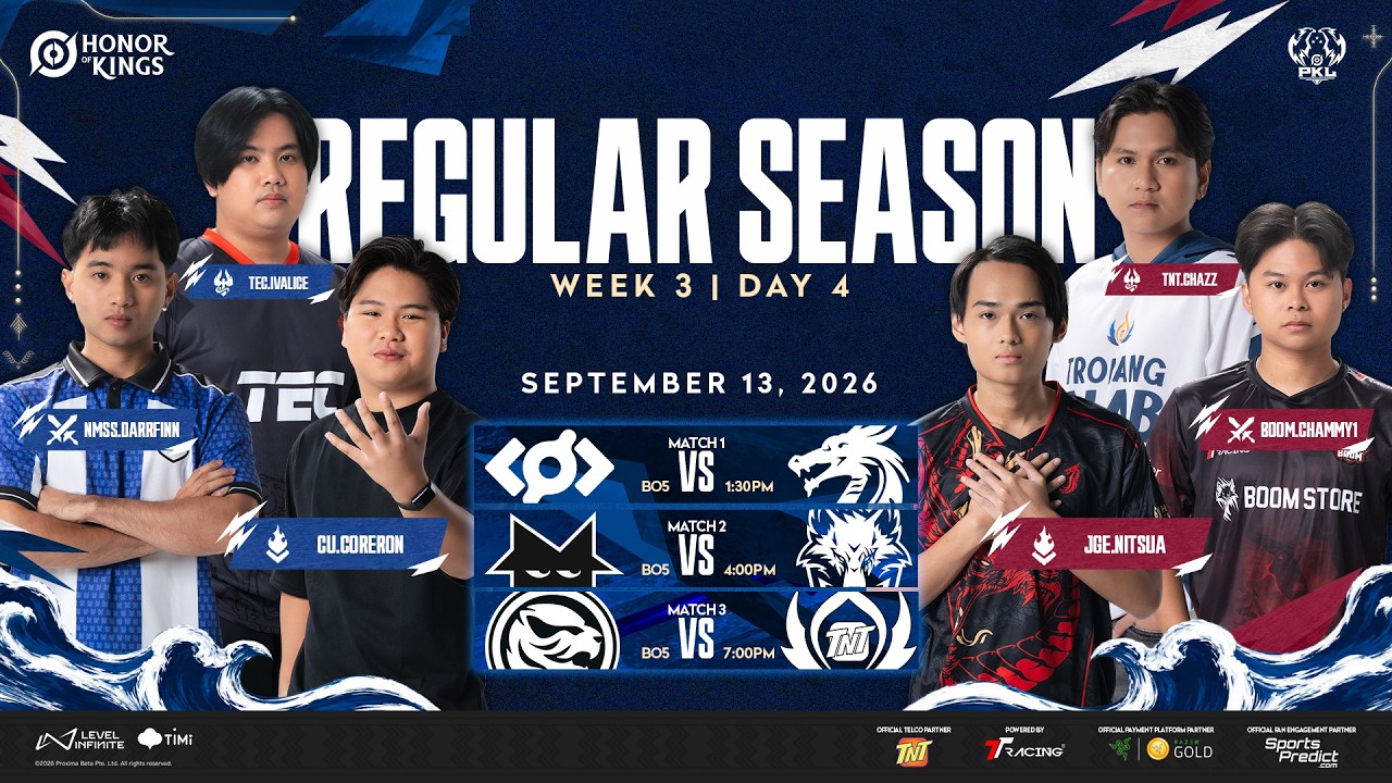 LIVE | PKL Honor of Kings Fall Season 2026 | Regular Season Week 3 - Day 4