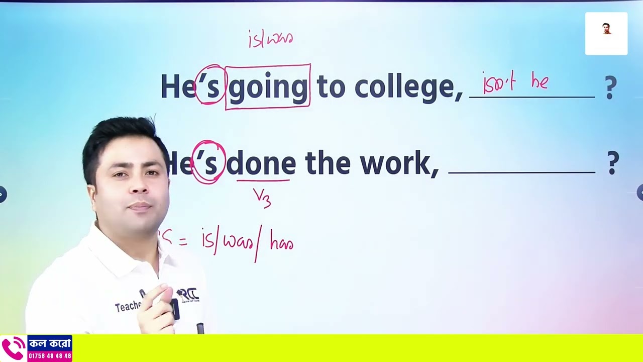 Apostrophe এর পর S আর D আসলে কোন Auxiliary Verb হয়? | Naheed Sir