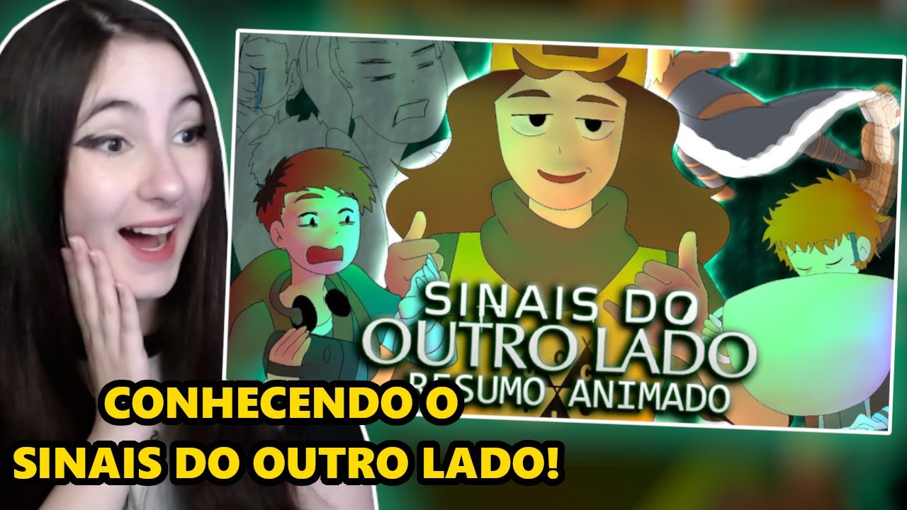 REACT SINAIS DO OUTRO LADO E OS CAÇA ALIEN (resumo animado)