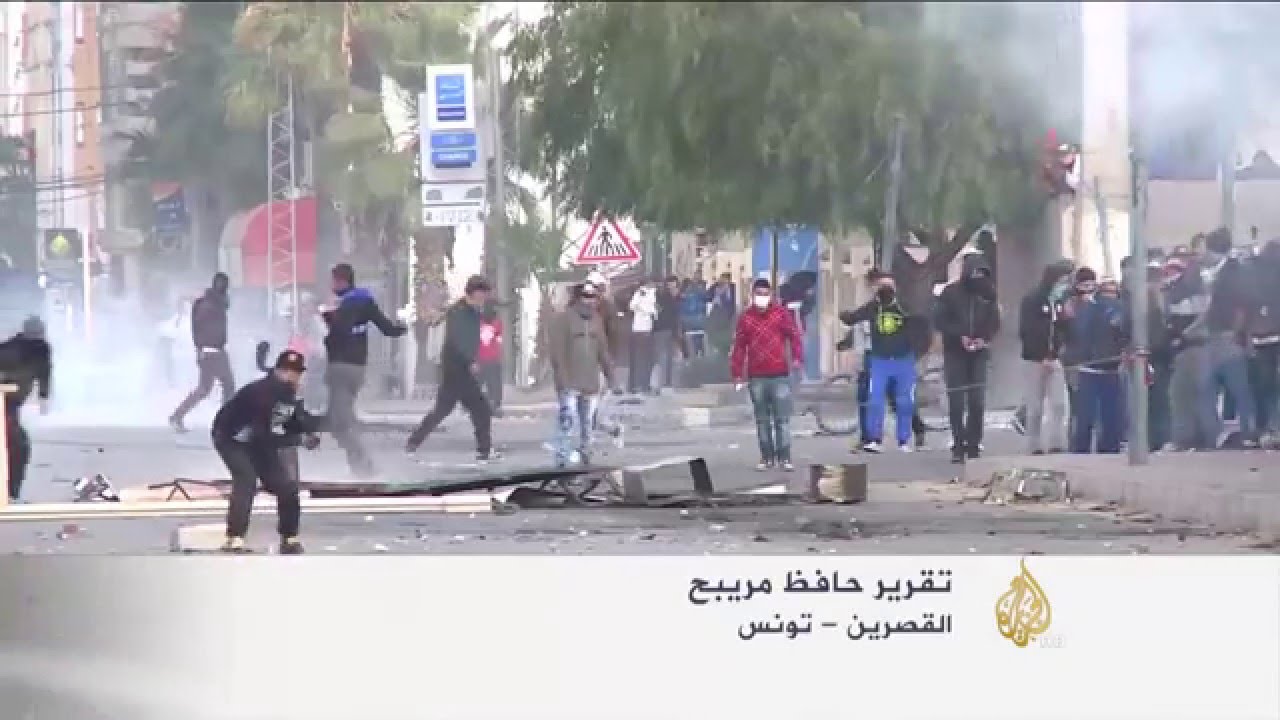 تجدد الاشتباكات في مدينة القصرين التونسية