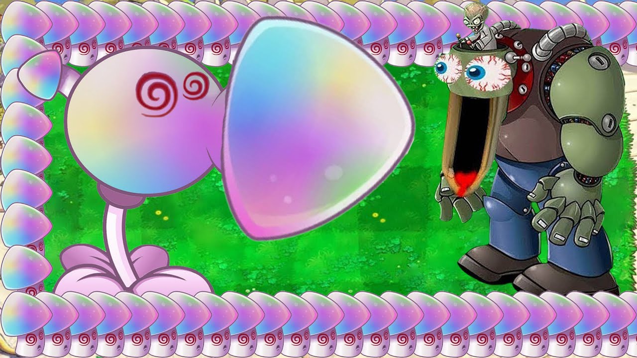 Hypno Peashooter Melon X Hypno Shroom Attack Giga Zomboss vs Gargantuar - Plants vs Zombies Hack