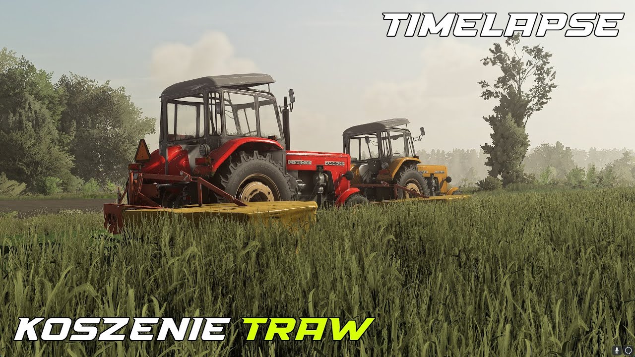 Koszenie łąk ⭐ 2x Ursus C-360 3p ⭐ FS22 🌾 Timelapse w/@frezia67