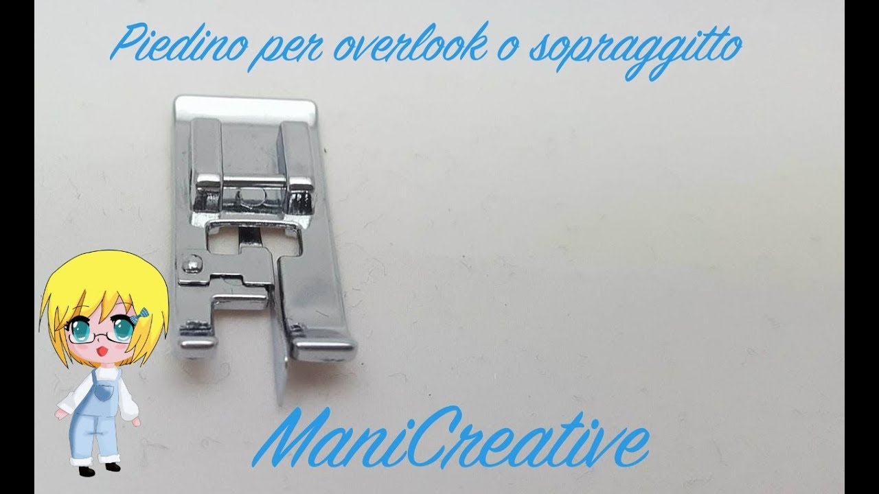 Piedino per sopraggitto o finto overlock