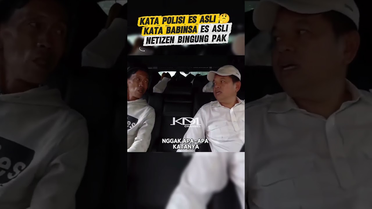 Kata Polisi Es Asli Kata Babinsa Es Asli Kata Preman Es Palsu Netizen Bingung Oleh Pak Suderajat 🤔