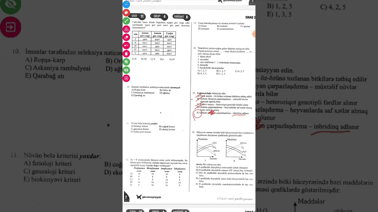 Güvən Sınaq 3 (11 sinif)