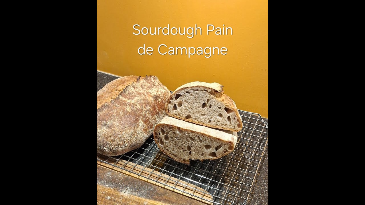 Sourdoug Pain De Campagne. Classic French country bread. 