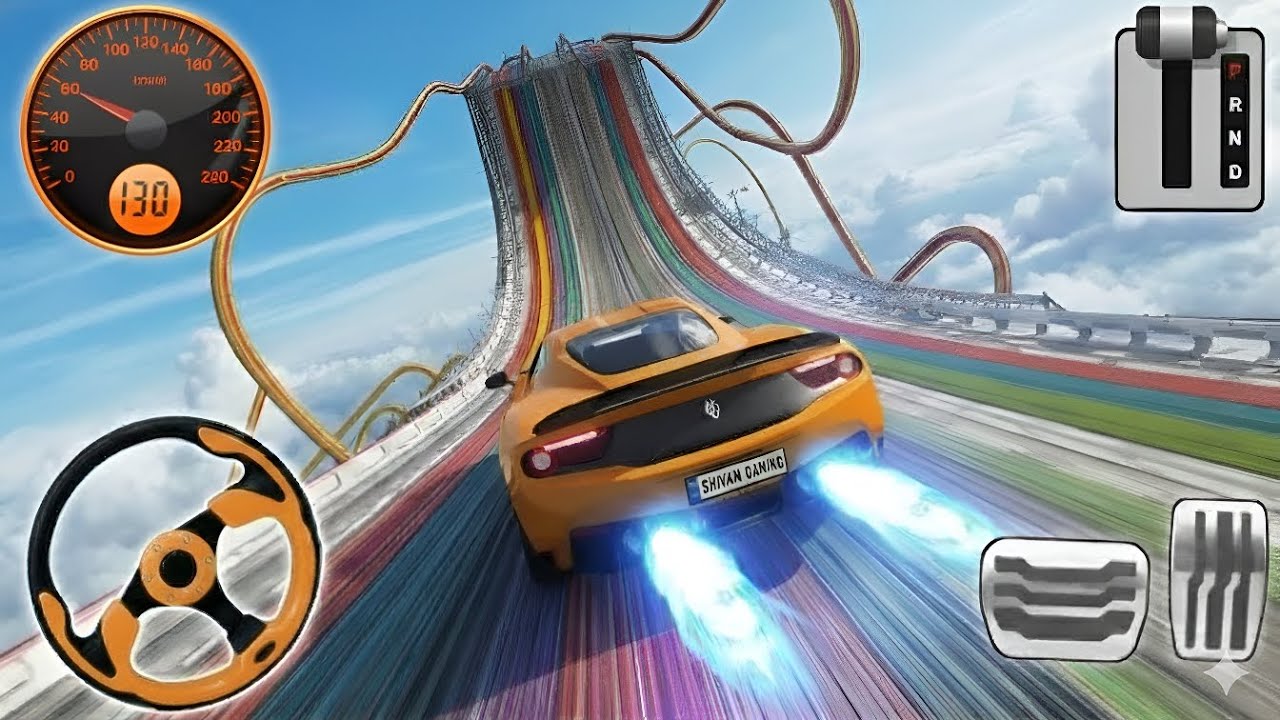 Mega Ramp Car Racing 3D | Formula Car Stunts, Impossible Jumps & Android Gameplay