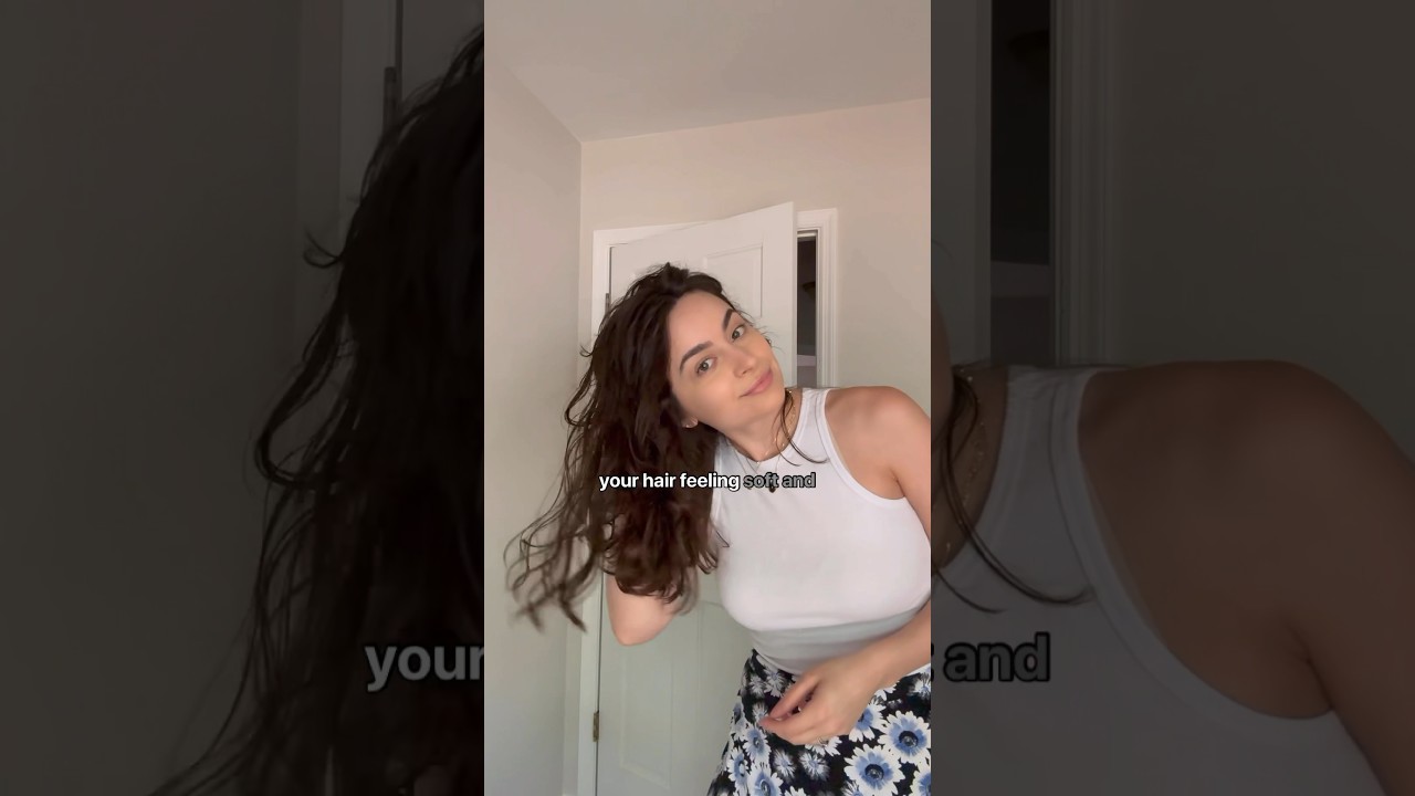 First impressions trying Eva NYC mane magic 🩷💜 #shorts #grwm #review #wavyhair #hairstyles #ugc