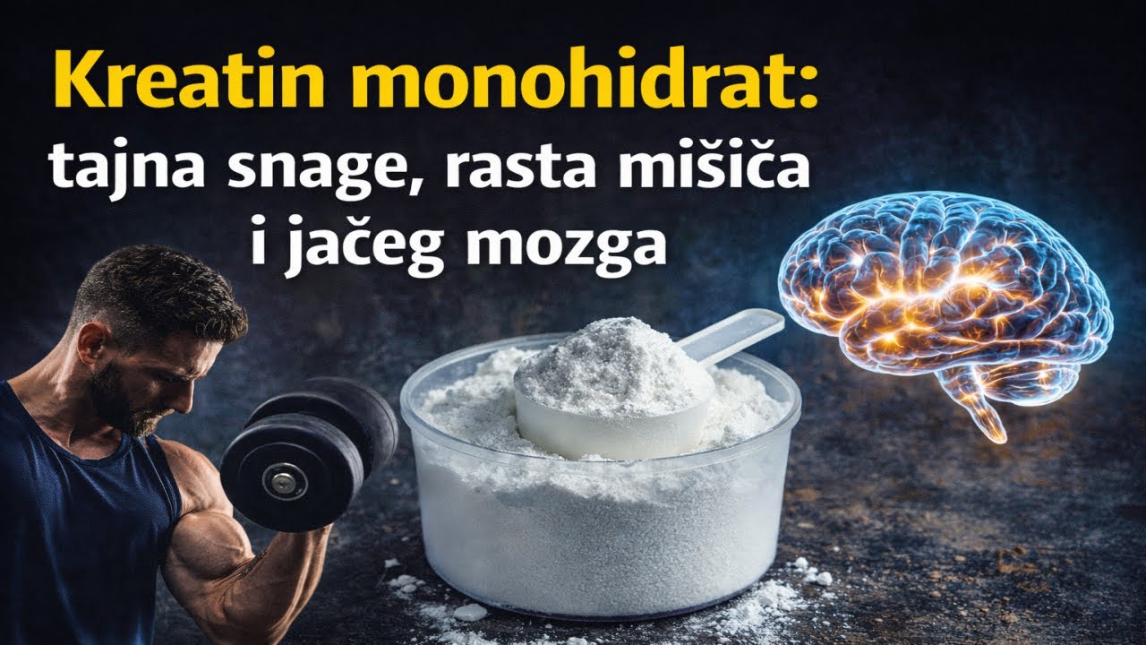 Kreatin monohidrat – važnost i koristi za mozak, rast mišića i cijelo tijelo