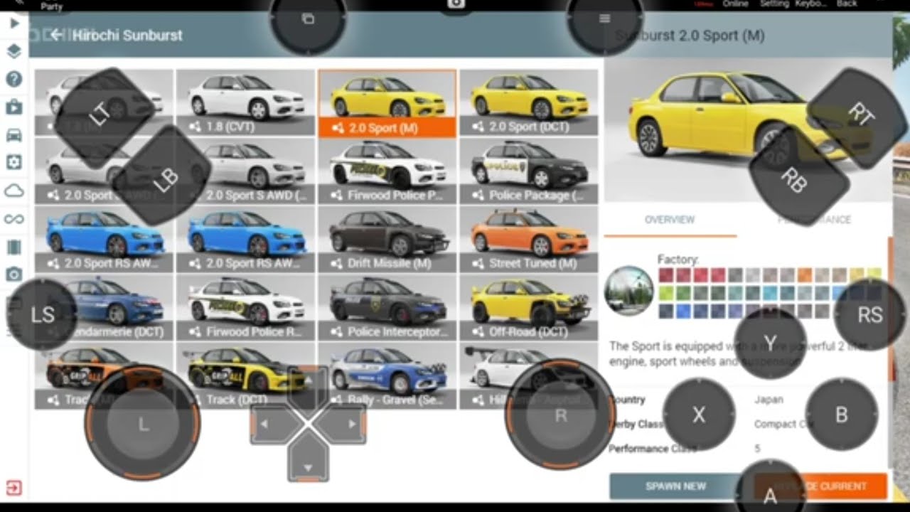 BeamNG.drive Gameplay Chikii on my Tablet