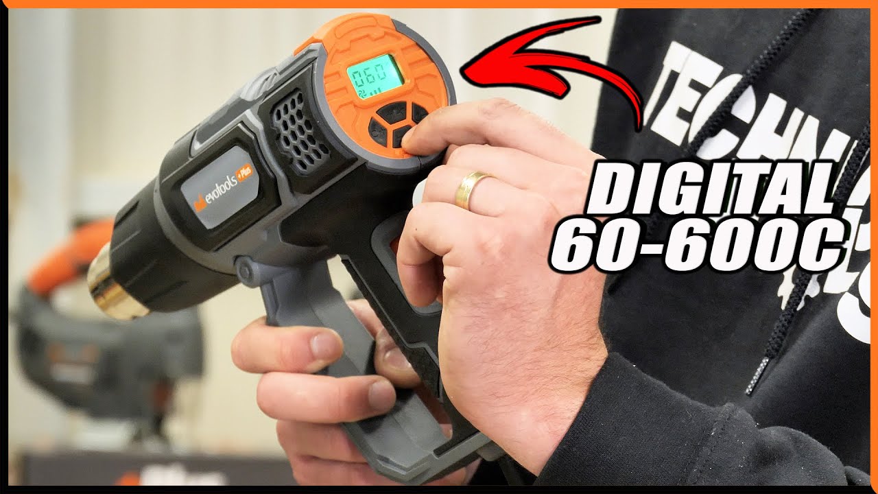 600 Grade! Pistol Aer Cald LCD 2000 Evotools EPTO PLUS | 3 Ani Garantie | HGT680887