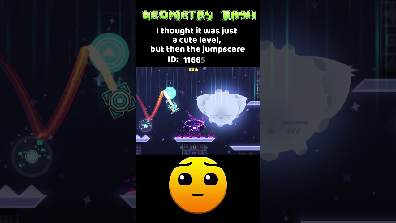 Geometry Dash: Peaceful Jumpscare #shorts