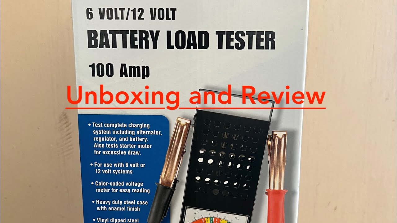 Cen-tech battery load tester unboxing and review
