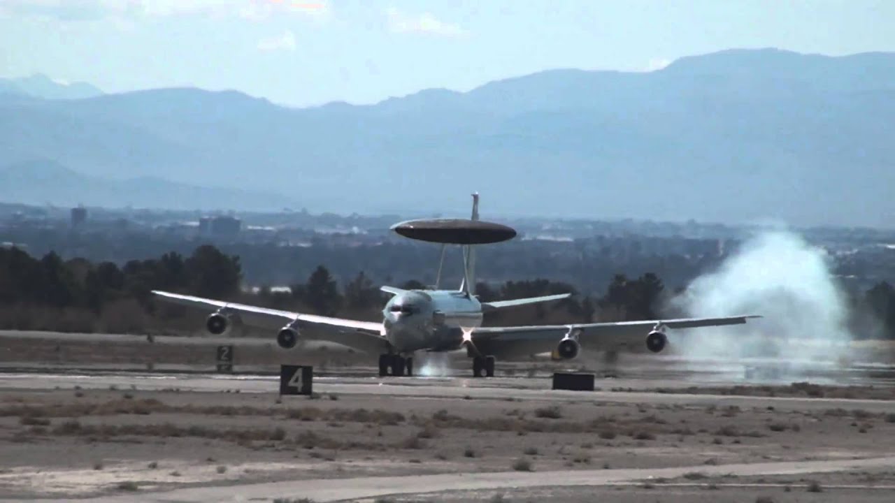 E-3 Sentry departs Nellis AFB