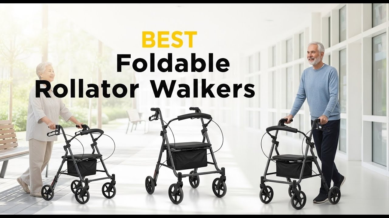 TOP 5 Best Foldable Rollator Walkers 2026 | Rollator Walkers You Can Fold & Store Anywhere