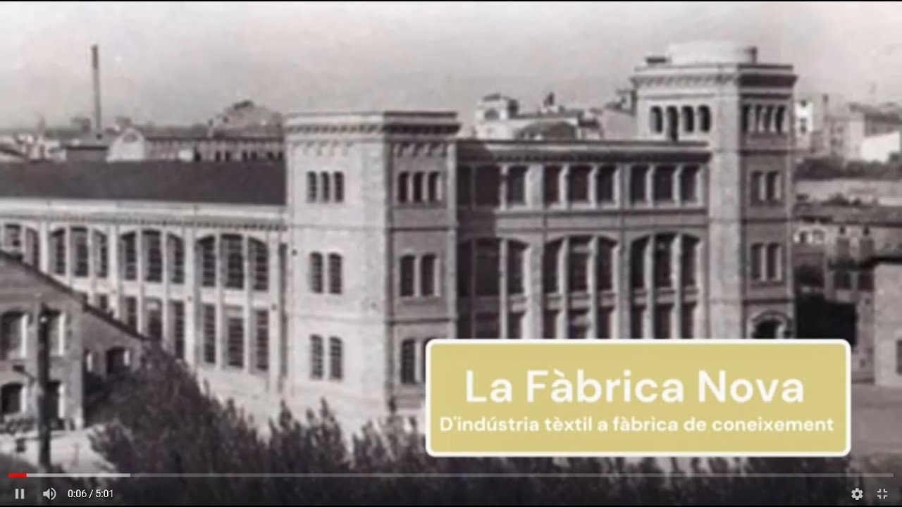 La Fàbrica Nova de Manresa. D'indústria tèxtil a fàbrica de coneixement
