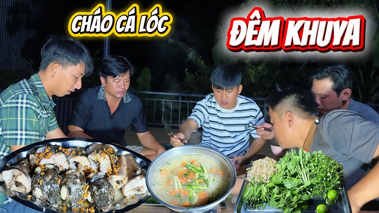Chảy nước miếng với món cháo cá lóc đồng ăn cùng món rau đắng đồng tại chòi mới  | HoàiPhong TV