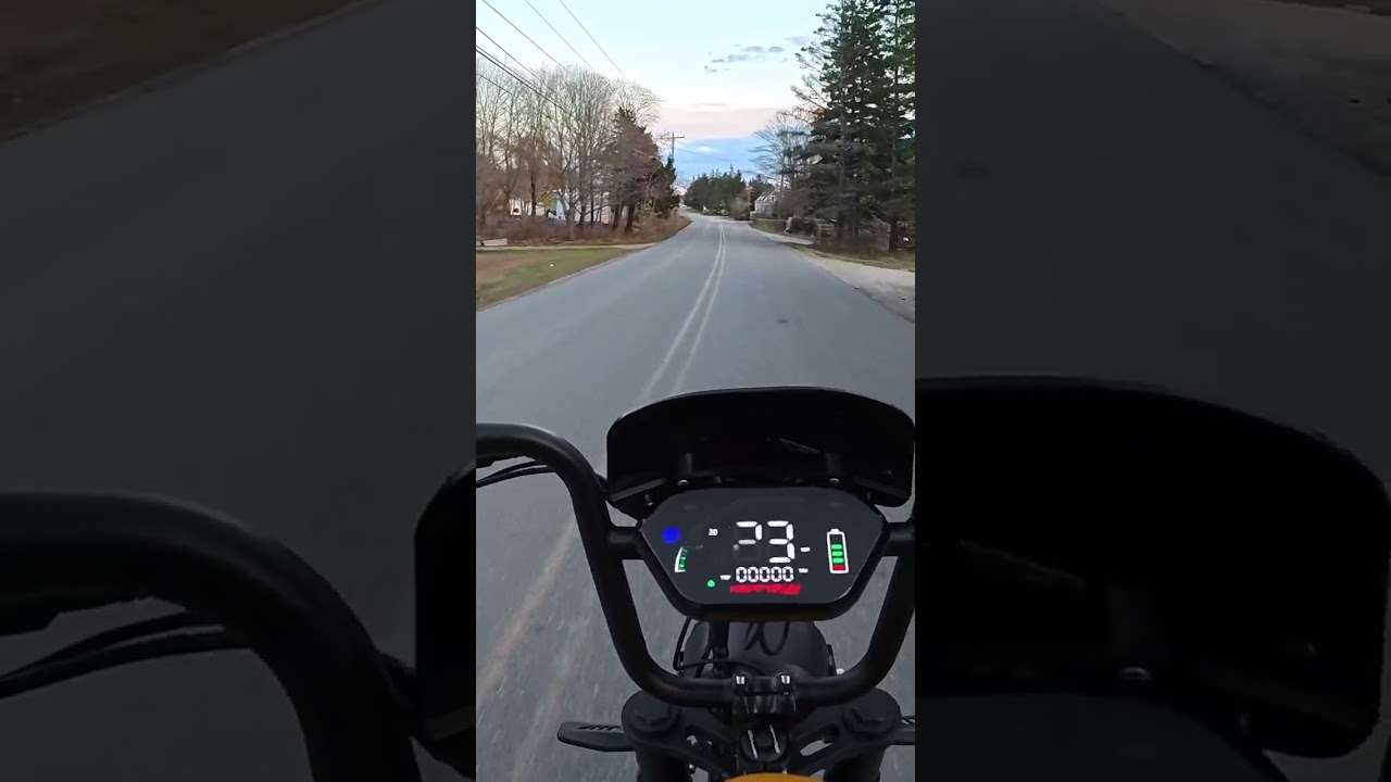 HAPPY RUN G100 PRO E-BIKE 0-40 MPH - FULL THROTTLE .    #electricbike #maine #vinalhaven