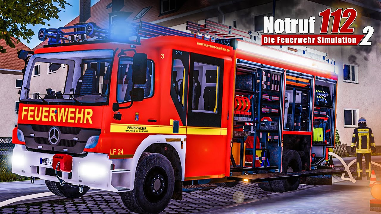 NOTRUF 112 #2: Wohnung in Vollbrand am frühen Morgen - Löschzug im Einsatz | Feuerwehr Simulation 2