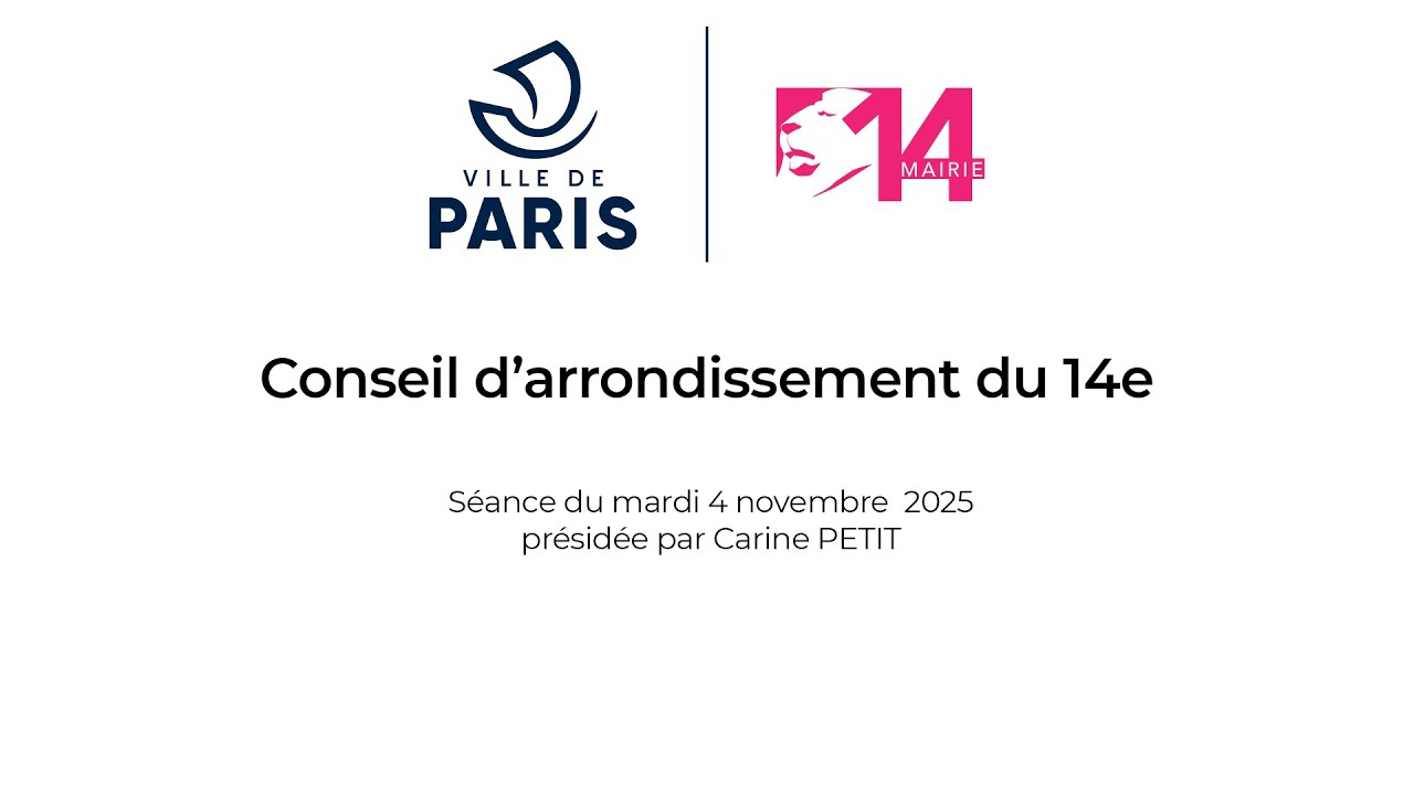 4/11/2025- Conseil d'arrondissement du 14e