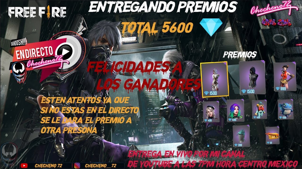 Entrega del 1er SORTEO FREEFIRE🔥🔥🔥 !!! SUSCRIBETE