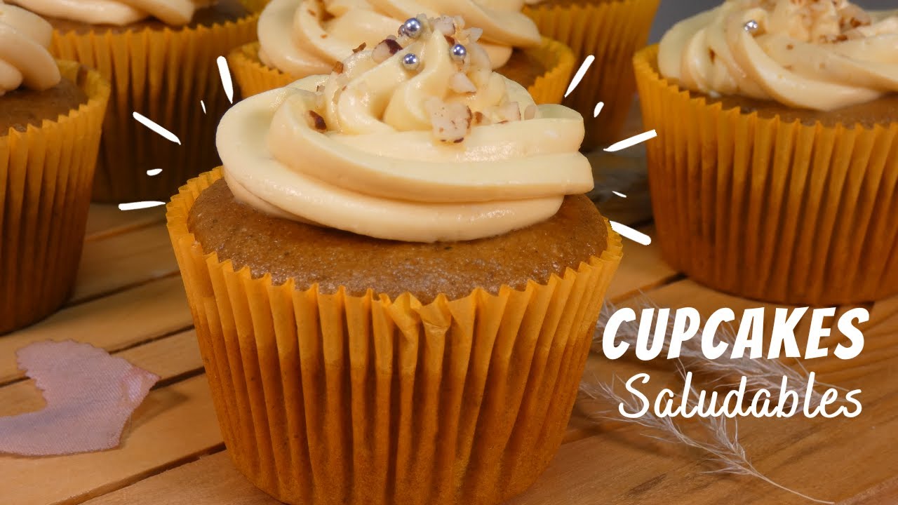 CUPCAKES DE CAMOTE O BONIATO🍠| Deliciosos y saludables| Nutripostres🧡