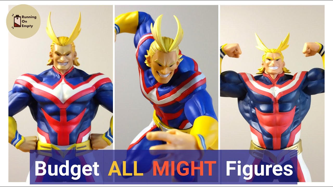 3 Great All Might figures for under $30 | Budget Figure Review