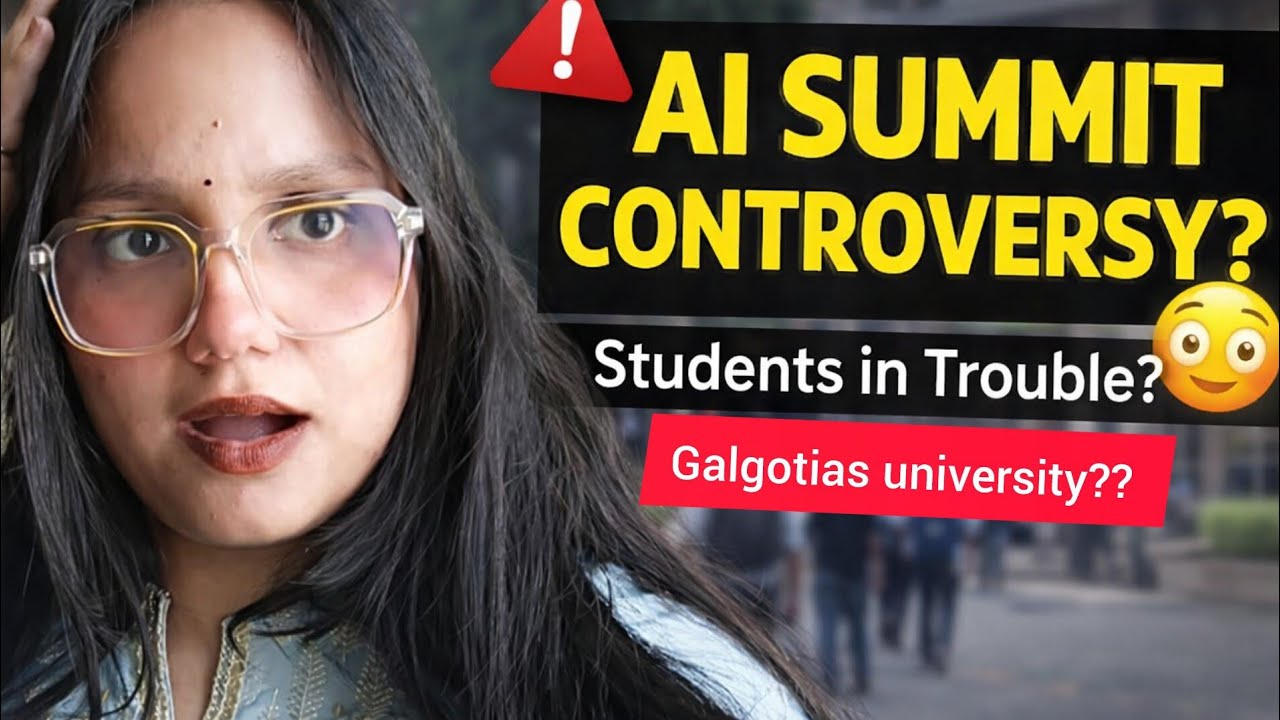 AI Summit Controversy at Galgotias 😳 | Students Reaction + My Mom&rsquo;s Motivation 💛 | College Vlog