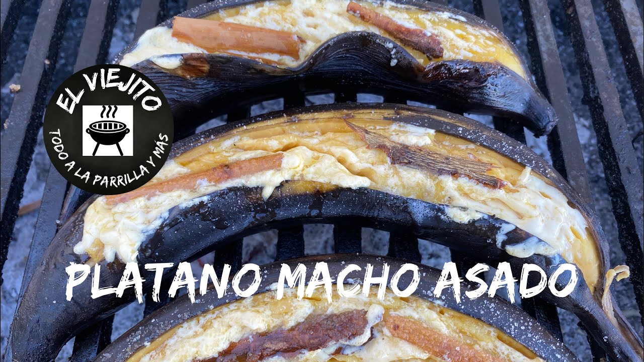 Pl&aacute;tano macho (Postre asado) | El Viejito todo a la parrilla y m&aacute;s ...