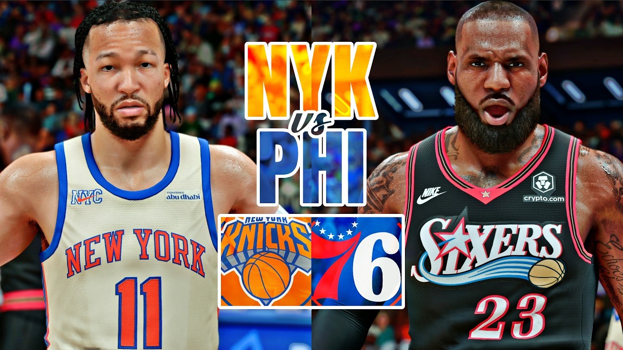 ОБНОВЛЕННЫЕ 76ERS ПРОТИВ KNICKS | NBA 2K26 (PS5 PRO) [4K60]