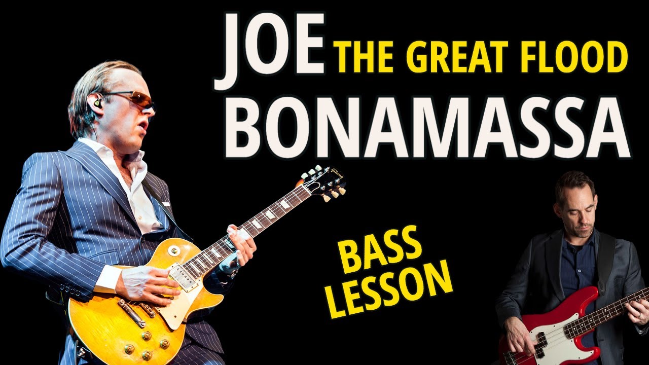The Great Flood Bonamassa Bass Line Lesson || Slow 12/8 Blues (No.163)