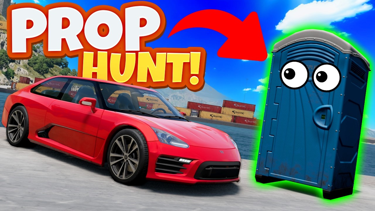 Random PROP HUNT Hide and Seek in BeamNG Drive is HILARIOUS!