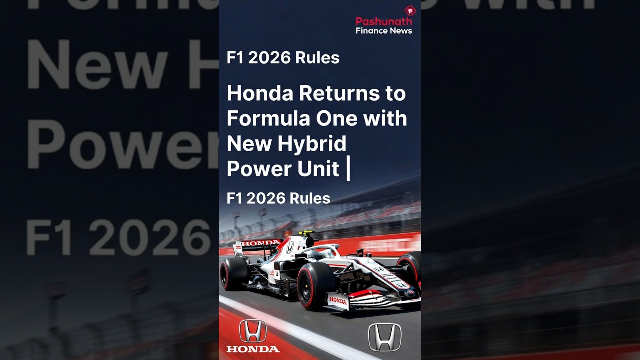 Honda Returns to Formula One with New Hybrid Power Unit | F1 2026 Rules 