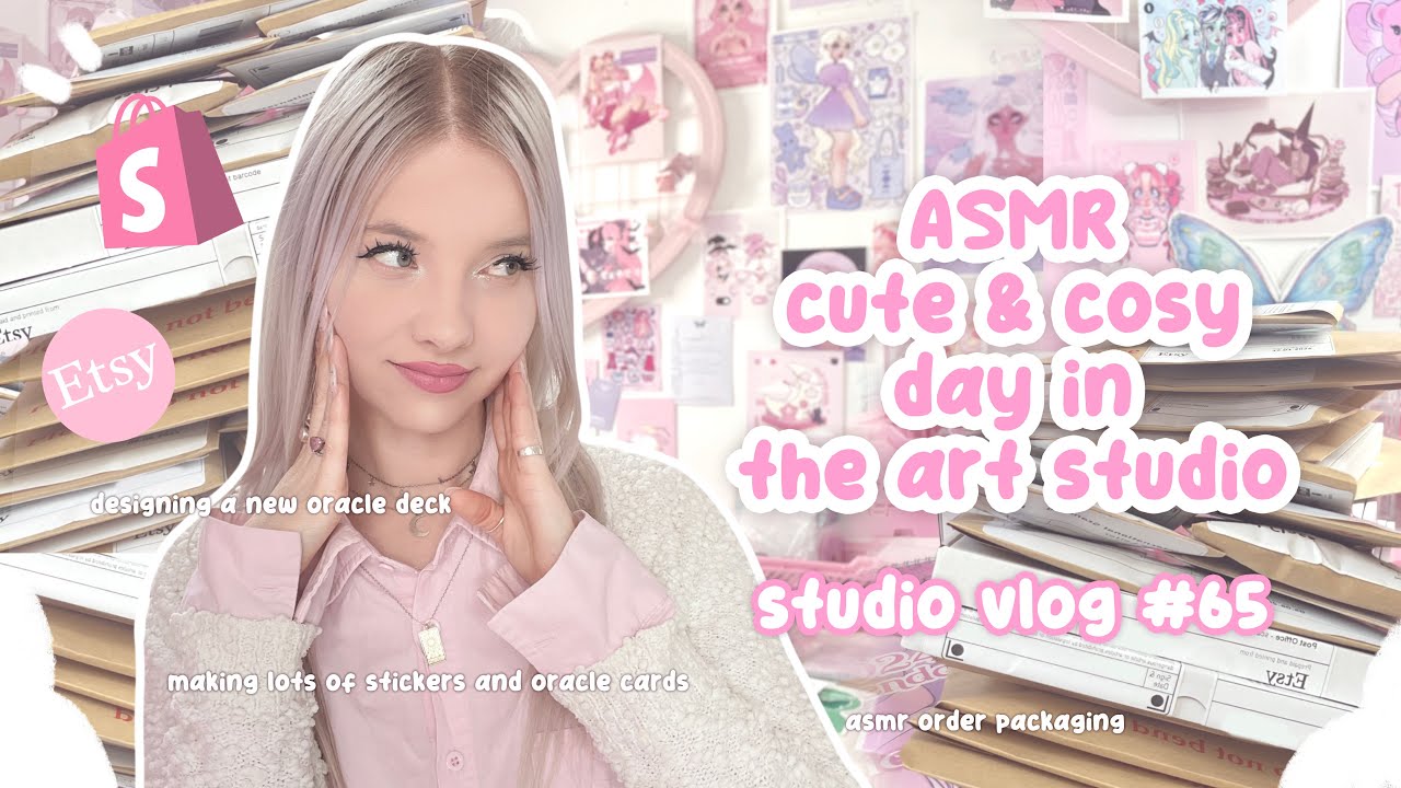 asmr cozy studio day vlog ♡ business diaries 065 ♡