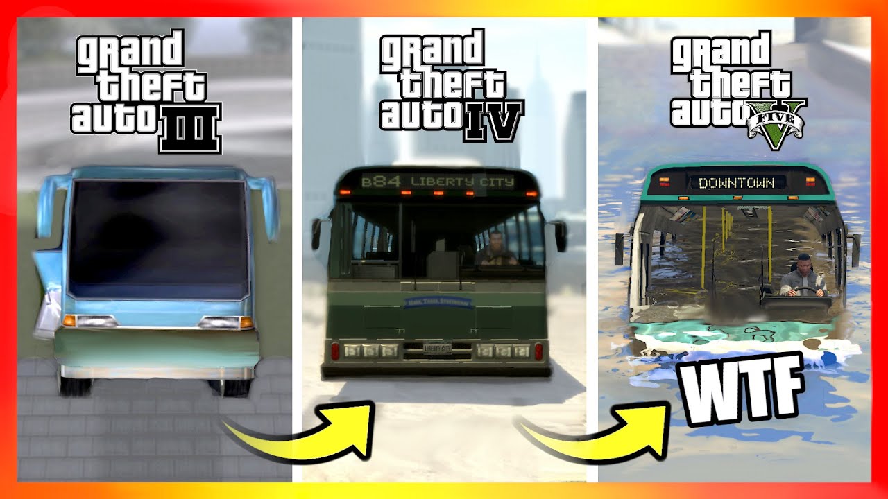Evolution of BUSES LOGIC in GTA Games! (GTA 3 → GTA 5)