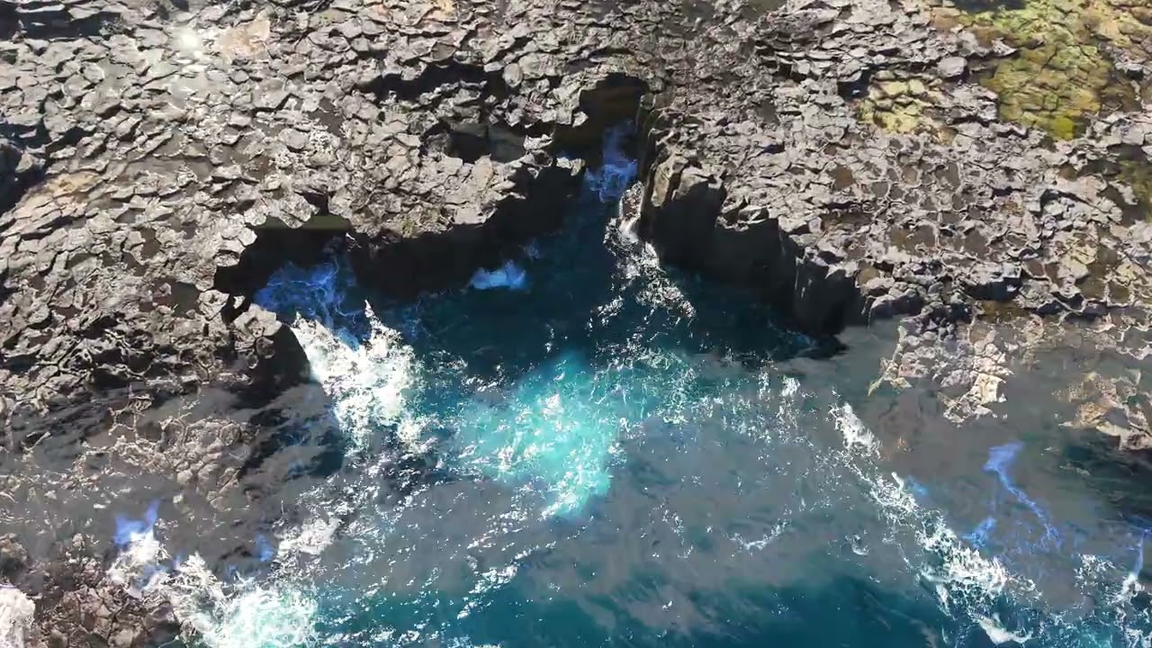 Drone oleaje en la costa - Los Silos  ❤️ / Tenerife🇮🇨
