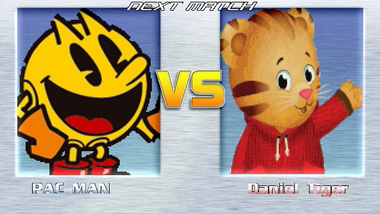 M.U.G.E.N BATTLES | Pac-Man vs Daniel Tiger | Pac-Man vs Daniel Tiger's Neighborhood