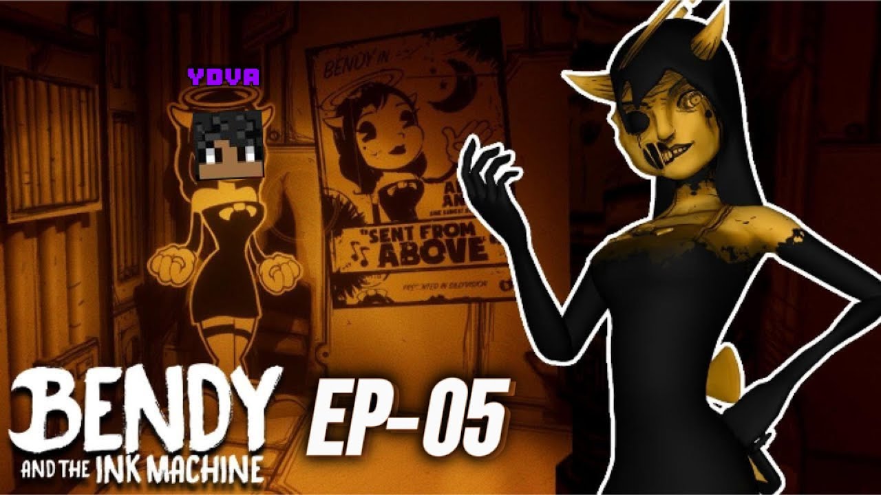 !AGORA E A ALICE  ANGEL QUE QUER ME PEGAR!!!  BENDY AND THE INK MACHINE EP-05
