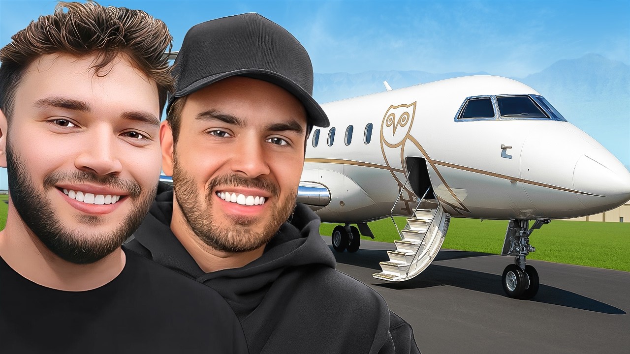 Adin Ross & Nelk Stream on a Private Jet!