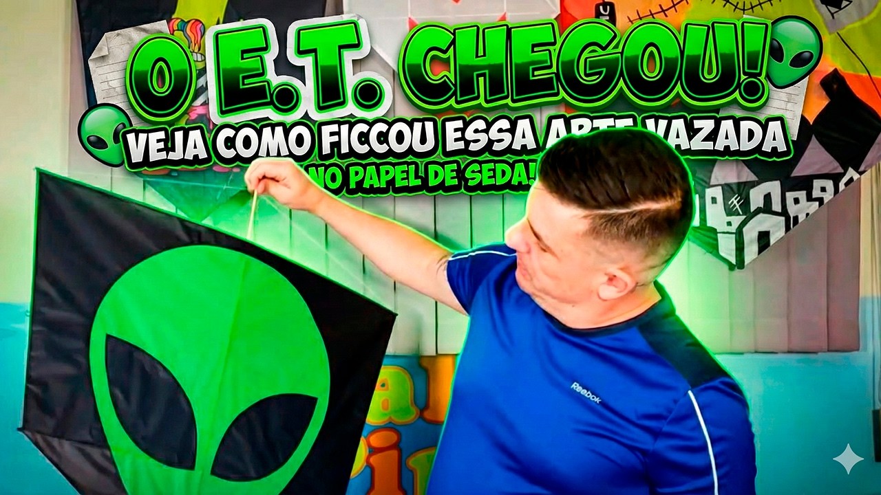 Faça um Pipa Vazado com Tema de E.T.! 🪁 Criatividade no Céu!