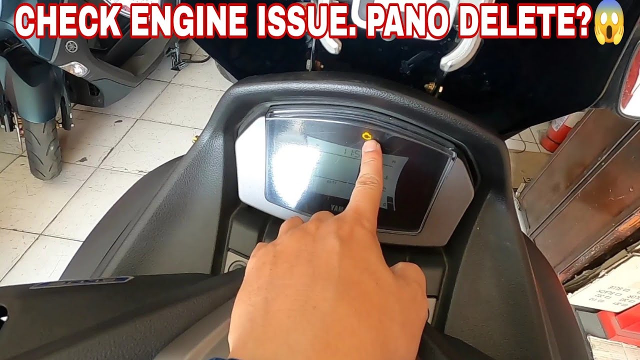 NMAX V.2 CHECK ENGINE. PANO MA DELETE? ( JUNELMOTOVLOG)