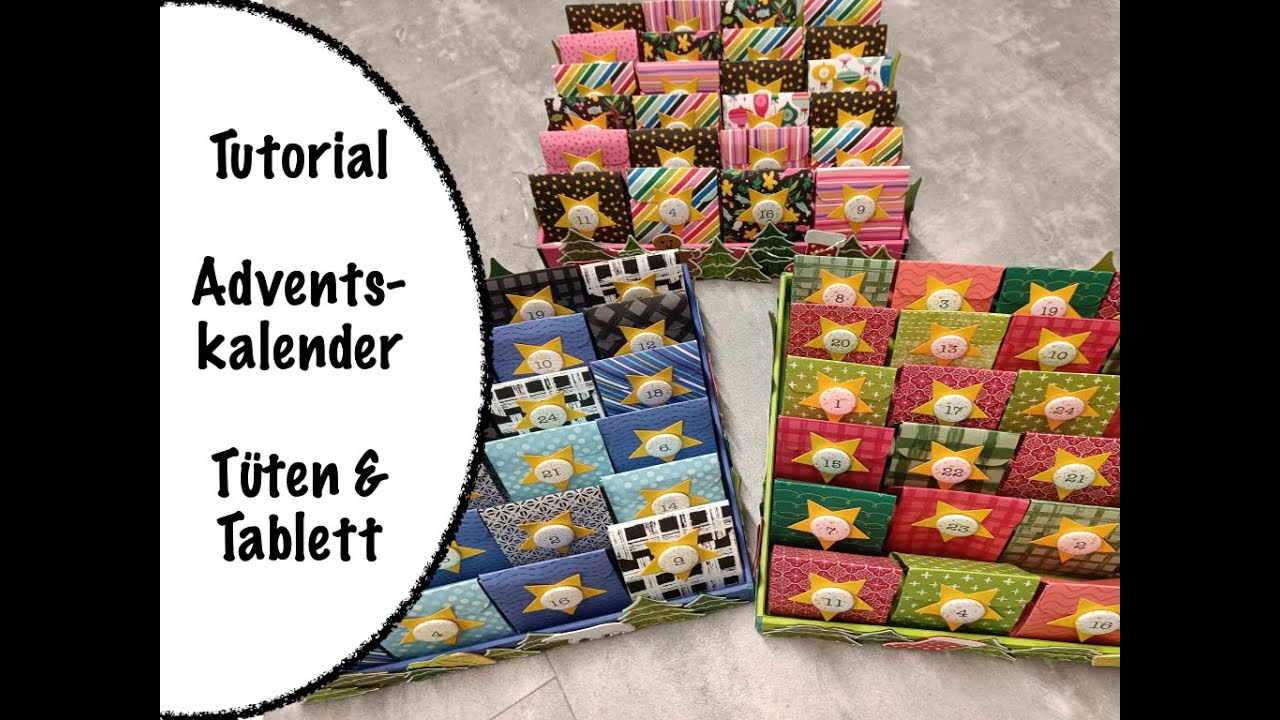 Adventskalender mit Tablett | praktische Größe :) | Stampin' Up!