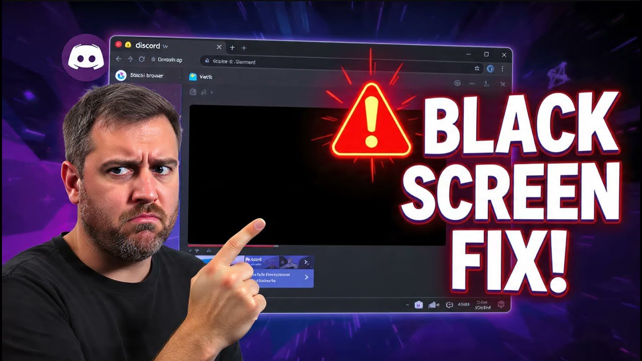 How to fix black screen when streaming browser video over Discord